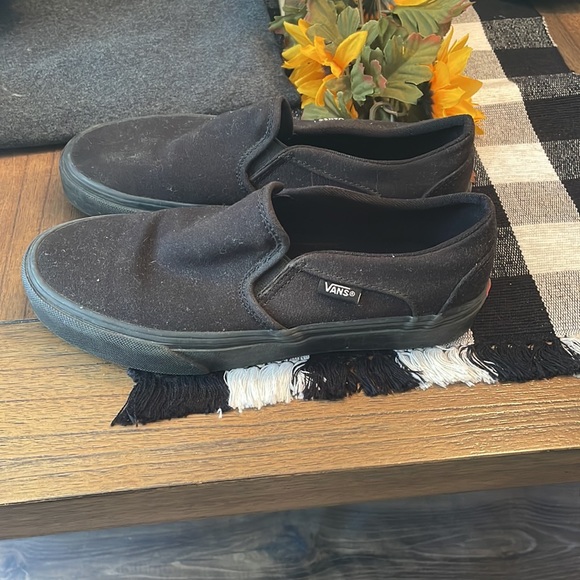 Womens slip on vans black - Picture 2 of 2